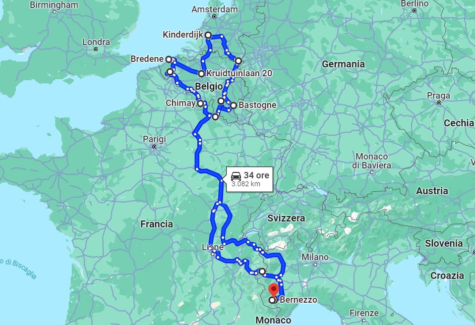 Itinerario Belgio