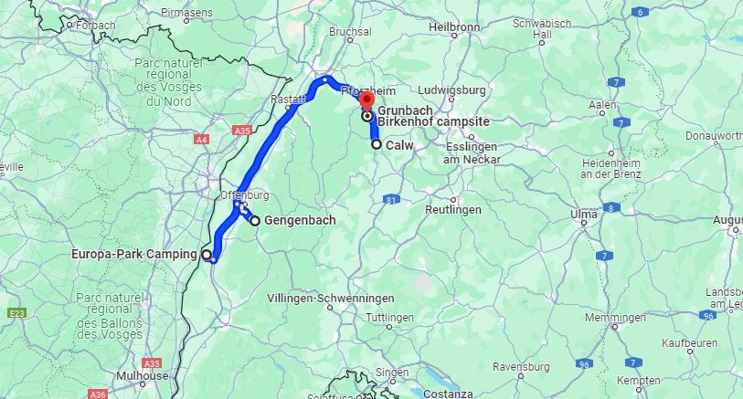 Itinerario 6 giorno sud della Germania in camper