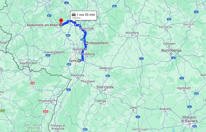 Itinerario 7° giorno tour sud Germania in camper