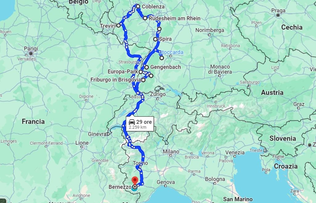 Tour di due settimane in camper