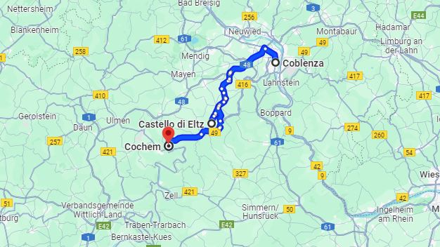 Itinerario 12 giorno del nostro tour del sud della Germania in Camper