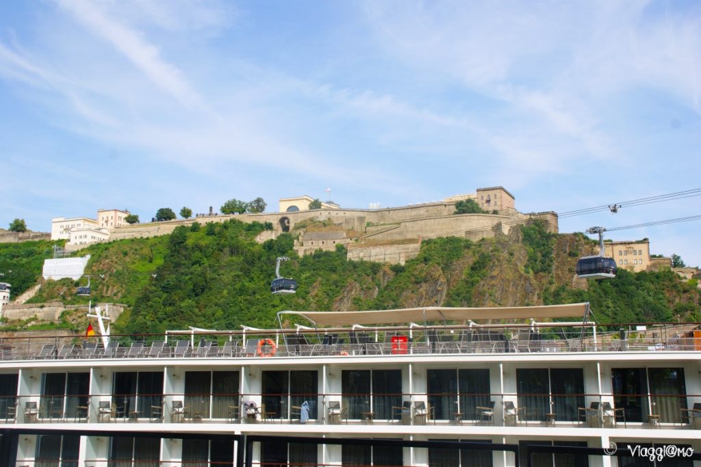 Vista sulla fortezza di Ehrenbreitstein