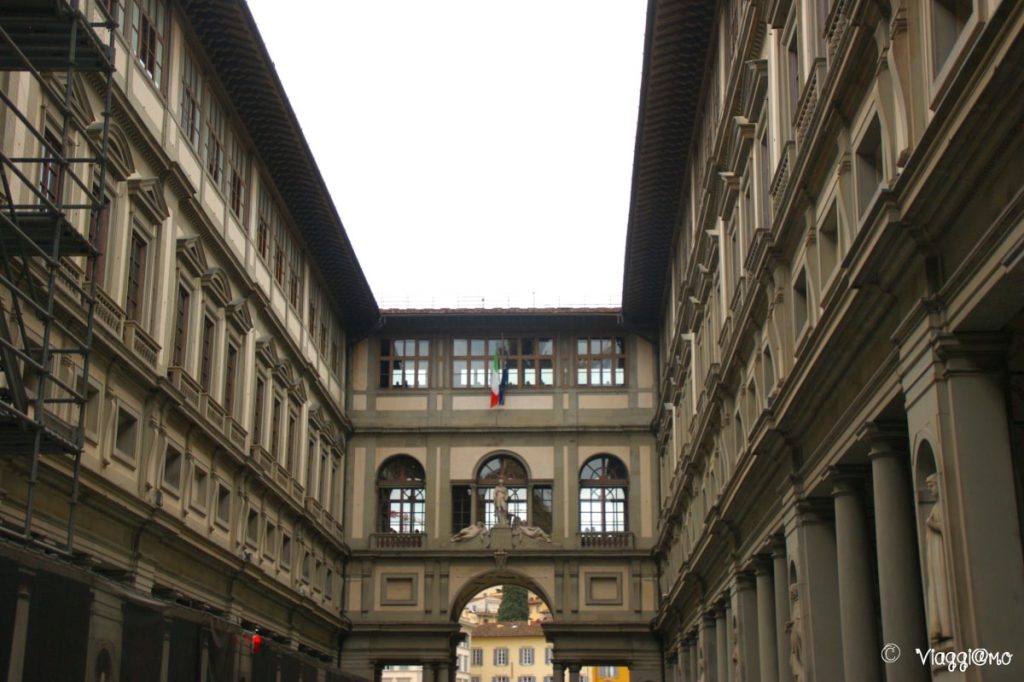 Scorcio della Galleria degli Uffizi