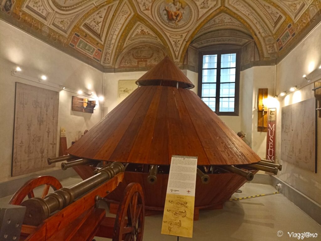 Il Cannone a regolazione al Museo da Vinci di Firenze
